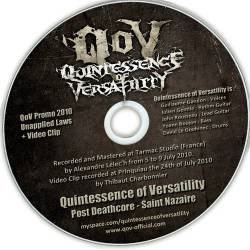 Quintessence Of Versatility : Promo 2010